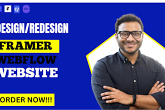 design or redesign your website with webflow