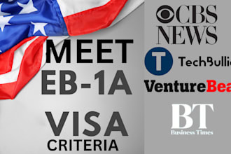 write and publish eb1 media article  on major trade publications eb1 visa