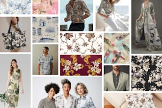 create exclusive ethnic and modern textile print designs for apparel home decore
