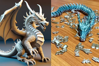 3d articulated model articulated action figure 3d model articulated figuring stl