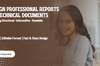 design professional reports or technical documents