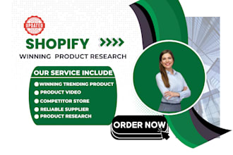 create shopify winning product and dropshipping research