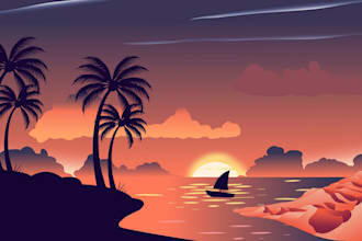 design vintage oldschool illustration for t shirt and merch