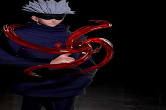 sculpt 3d character model,anime figure,realistic 3d game character model,cosplay