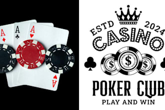 make awesome poker chip and poker logo or any graphics design