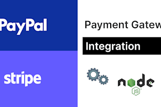integrate a payment gateway using stripe or paypal