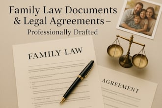 draft legal document related to family law