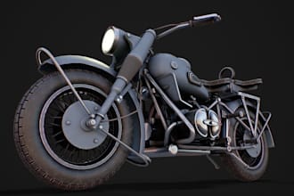 ue5 motorcycle model,bike body parts sculpt, 3dprinting,engine,fairing model,stl