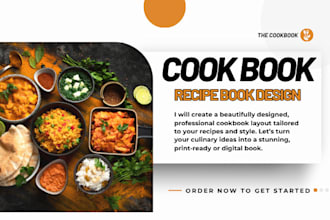 write quality cookbook recipe book cookbook design cookbook formatting, recipes