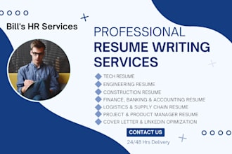 create a professional resume, and cover letter tailored to your career goals