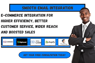 integrate mailchimp gohighlevel zoho email campaigns with shopify or woocommerce
