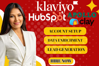 setup clay clay com hubspot crm klaviyo instantly ai yotpo sms apollo io