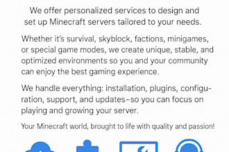 custom minecraft server survival skyblock and more