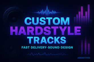 produce a professional hardstyle track or intro for you
