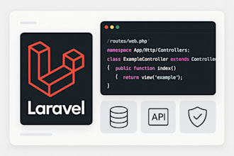 develop a high performance laravel web application with backend apis