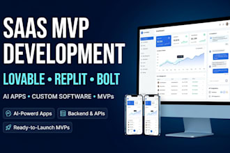 build your saas mvp with lovable, replit or bolt