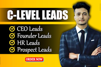 find CEO lead, owner, founder email list, and b2b contact list building