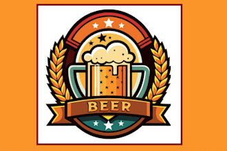 create a custom beer logo that represents your business identity