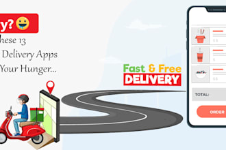 create food delivery app, grocery delivery app, restaurant app, delivery app