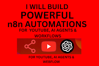 build n8n youtube automation, n8n workflow automation, n8n ai agent, n8n expert
