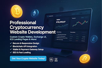 create a cryptocurrency investment website