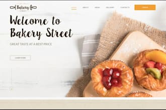 build restaurant website food ordering, bakery website with online ordering