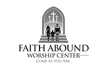 do modern custom church religious ministry charity logo and any graphics design