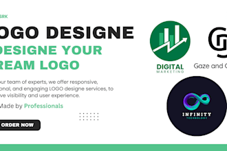 do modern line art text or badge logo design