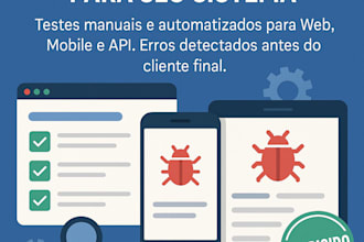 do automated QA testing for web, mobile, and apis