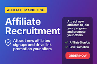 do affiliate recruitment affiliate link promotion affiliate program signup