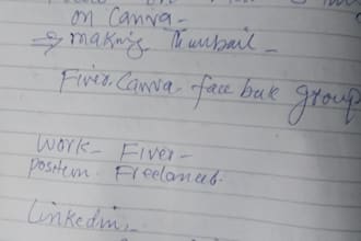 do handwriting notes and letters