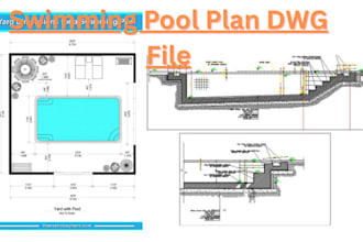 design detailed swimming pool plans, permit sets, construction drawings