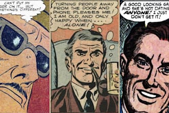 draw retro comic art, retro vintage illustration, retro comic book