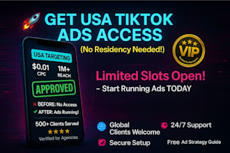 usa tik tok ads agency account tiktok business centre for USA non resident