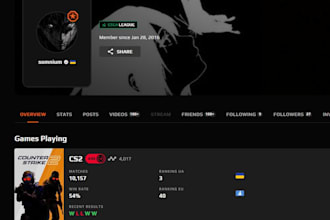 coach you to improve in cs2, 5350 max elo, 20k hours, hltv