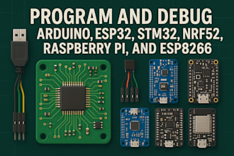 program and debug arduino, esp32, stm32, nrf52, raspberry pi, and esp8266