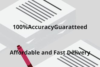 data entry and trancript audio to text