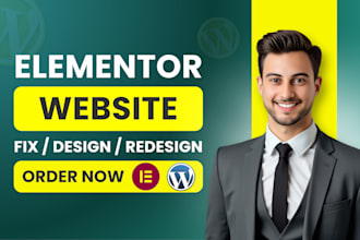 redesign fix or clone elementor website as elementor expert or rebuild wordpress