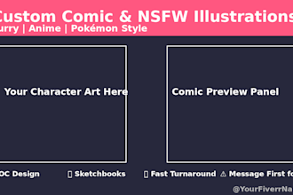 nfsw, comic arts, sketch book, anime website, comic website, illustration, furry