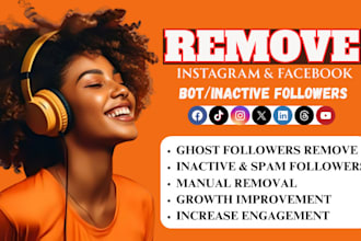 remove inactive bot and ghost followers from your instagram and facebook account
