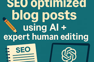 seo blog posts with ai writing and expert human editing