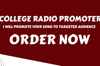 promote your song to 10,000 active US college radio stations for real exposure
