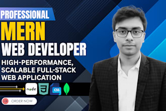 be your mern stack developer for full stack web applications