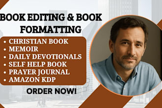 proofread edit and format christian ebook daily devotionals self help memoir KDP