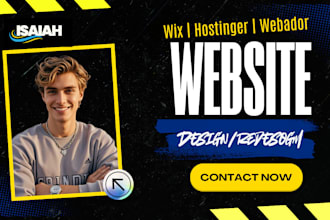 design hostinger wordpress website wix elementor website redesign  wix webador