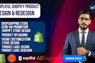 design aliexpres, shopify dropshipping store via supliful, dsers, doba, pagefly