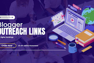 build high quality SEO backlinks through blogger outreach for rankings