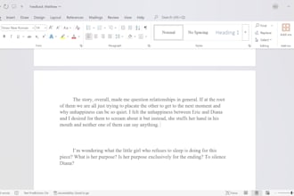 developmental edit or beta read I have 2 writing ma degrees