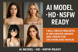 create realistic ai influencer models