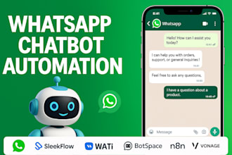 setup whatsapp chatbot automation withsleekflow wati botspace n8n vonage zixflow